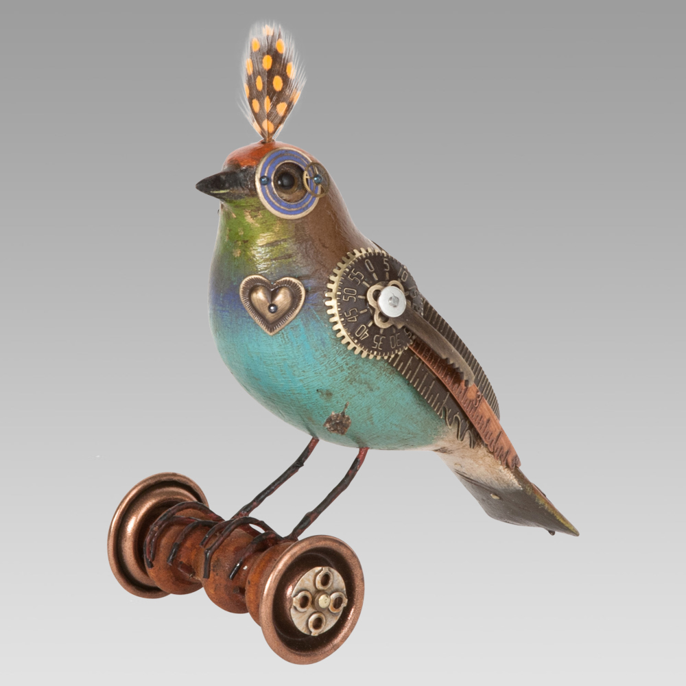 Steampunk Songbird Sculptures by Jim Mullan